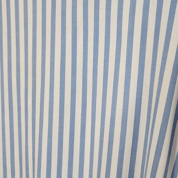 beachlunchlounge Blue and White Striped Button‎ Down Shirt Size XL Beach Boxy - Picture 3 of 10